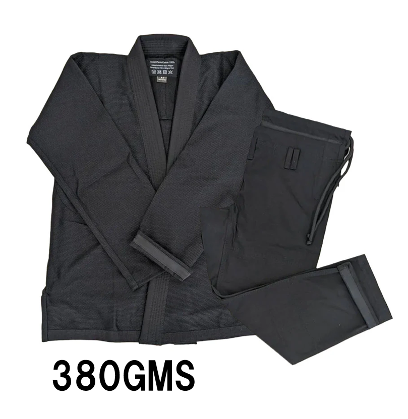 予約販売アイテム】試合向け軽量 380GMS 黒/黒 柔術着 – 無印柔術着 予約販売アイテム】試合向け軽量 380GMS 黒/黒 柔術着 – 無印柔術着