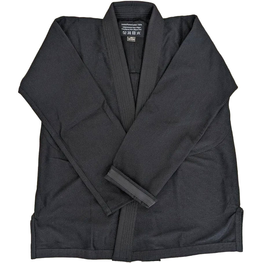 【予約販売アイテム】試合向け軽量 380GMS 黒/黒 柔術着